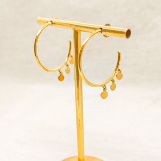 Argola Pingentes de Mini Medalhas