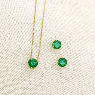 Conjunto ponto de luz esmeralda G