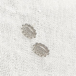 Brinco Prata Oval Cravejado 