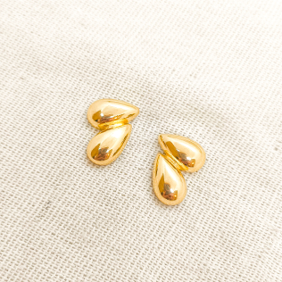 Brinco Dourado Gota lateral 