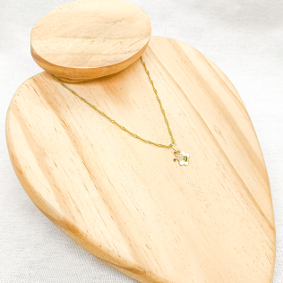 Colar Infantil Dourado Abelha 