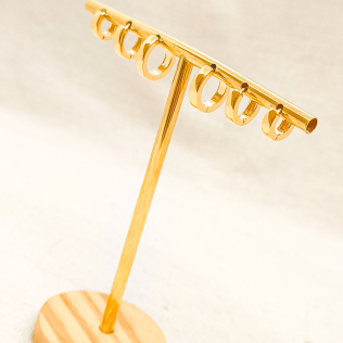 Trio de Angolas Douradas Lisas 