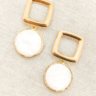 Brinco geométrico olho de gato