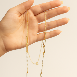 Corrente Dourada Cartier Portuguesa 