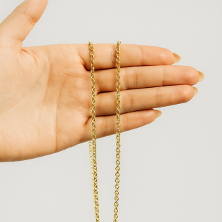 Corrente Dourada Elo Português 