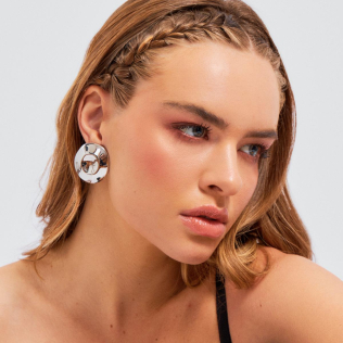 Brinco Oval rodinado