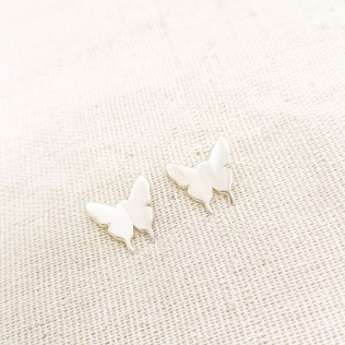 Brinco Borboleta prata