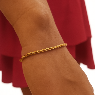 Pulseira malha baiana fina 