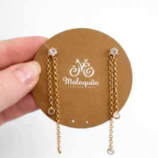 Brinco 2x1 Corrente Elo Português 