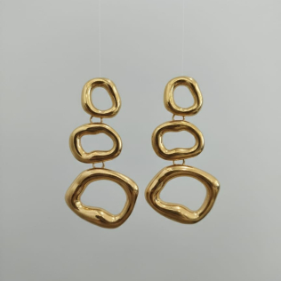 Brinco Pêndulo Esferas Orgânica 