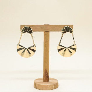 Brinco balança facetada