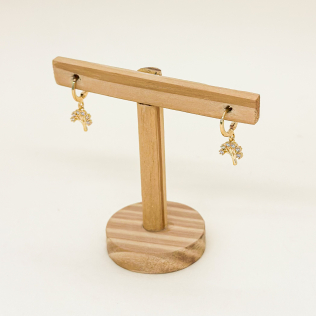 Argola Articulada com Pingente Árvore da Vida