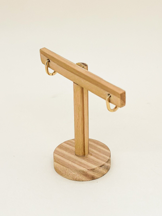 Argola Click Dourada Lisa P