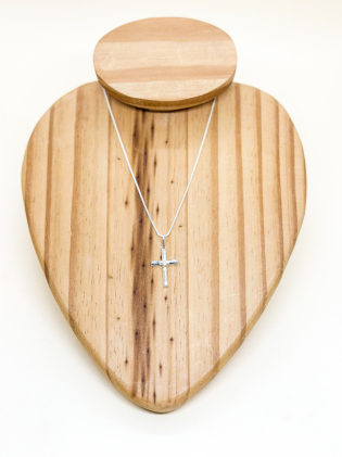 Pingente crucifixo  com imagem de Cristo