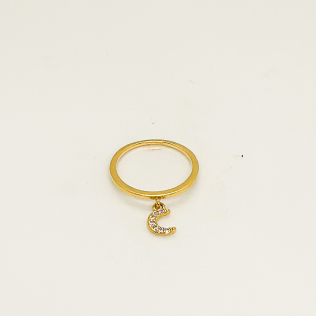 Anel Dourado Lua 