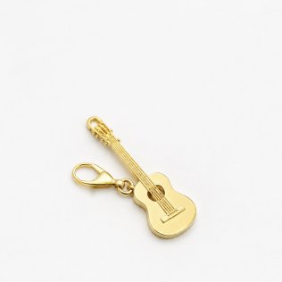 Pingente Dourado Violão 